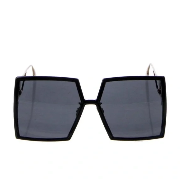 Oversized Black Square Sunglasses with Dark Lenses and  display picture 1